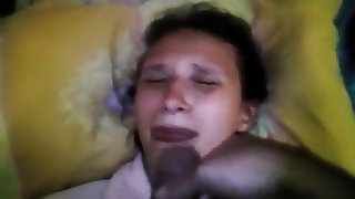 sister did not want me to cum on her face